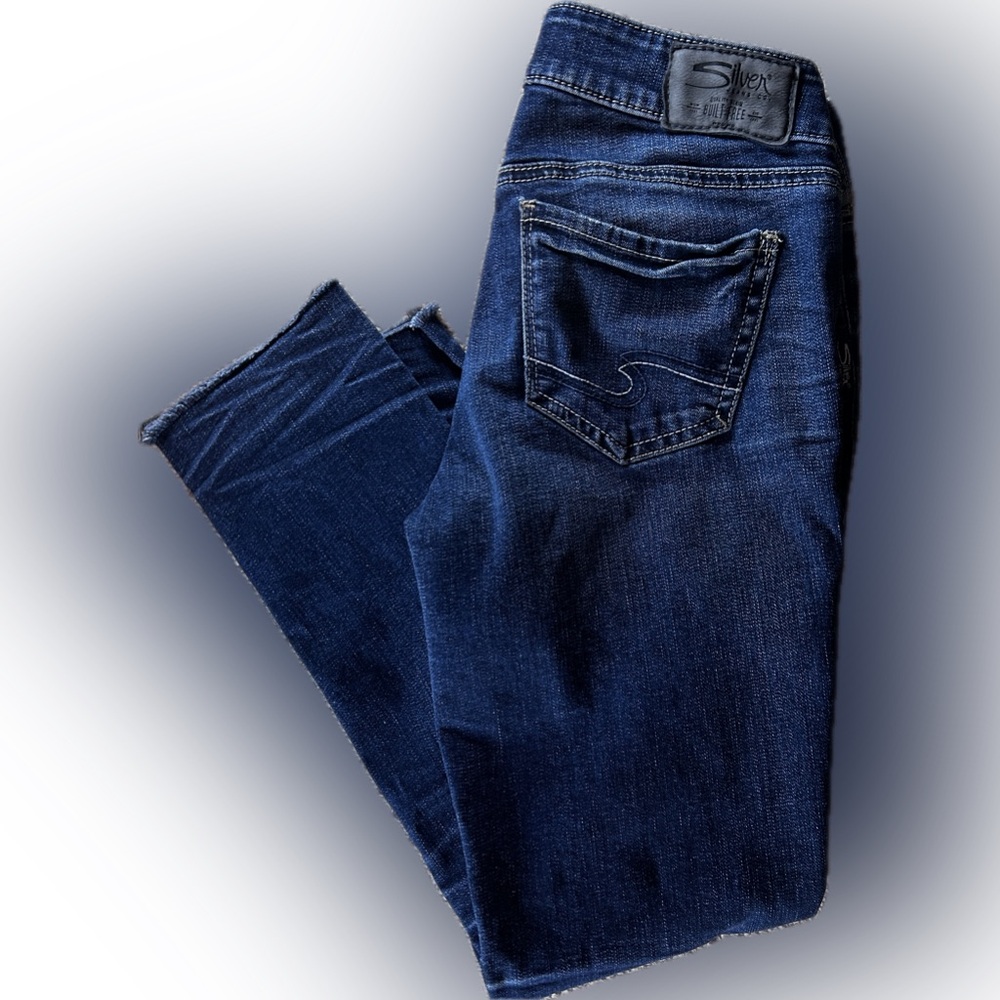 Silver Elyse Ankle Slim Jeans
